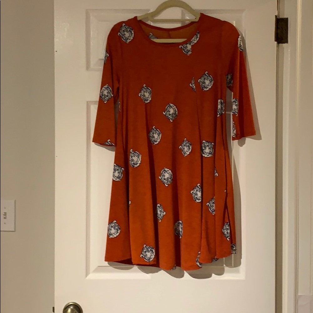 Orange Clemson dress